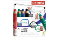 STABILO® MARKdry popisovač na tabuľu a flipchart, sada